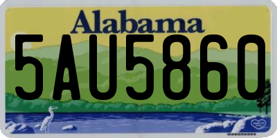 AL license plate 5AU5860
