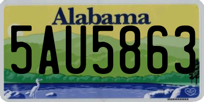 AL license plate 5AU5863