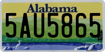 AL license plate 5AU5865