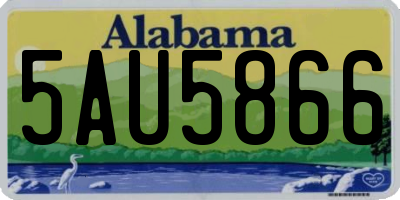 AL license plate 5AU5866
