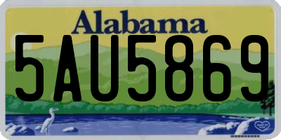 AL license plate 5AU5869