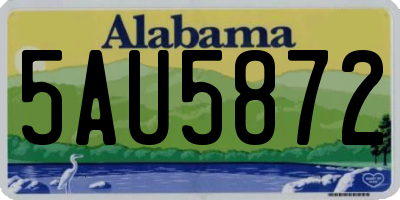AL license plate 5AU5872