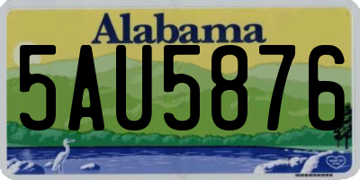 AL license plate 5AU5876