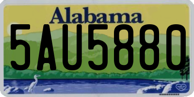 AL license plate 5AU5880