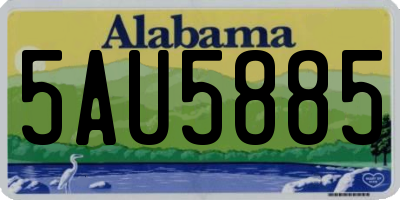 AL license plate 5AU5885