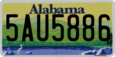 AL license plate 5AU5886