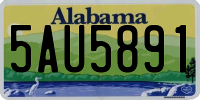 AL license plate 5AU5891