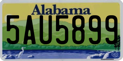 AL license plate 5AU5899