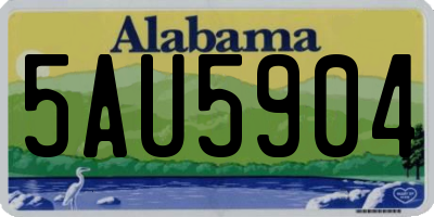 AL license plate 5AU5904