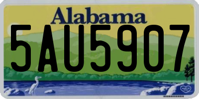 AL license plate 5AU5907