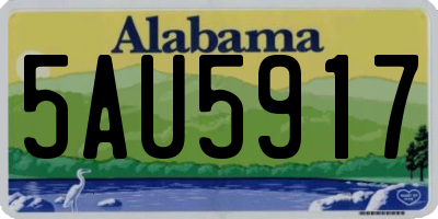 AL license plate 5AU5917