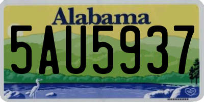 AL license plate 5AU5937