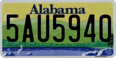 AL license plate 5AU5940