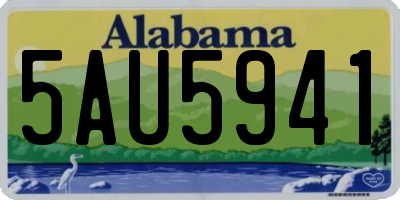 AL license plate 5AU5941