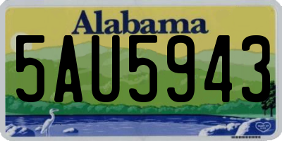 AL license plate 5AU5943