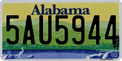 AL license plate 5AU5944