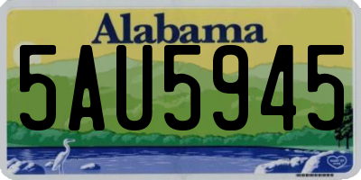 AL license plate 5AU5945