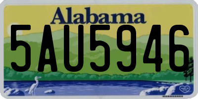 AL license plate 5AU5946