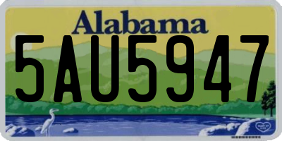 AL license plate 5AU5947