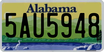 AL license plate 5AU5948
