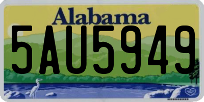 AL license plate 5AU5949