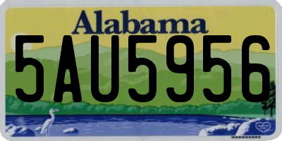 AL license plate 5AU5956