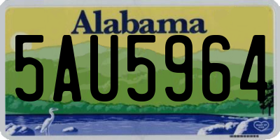 AL license plate 5AU5964
