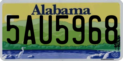 AL license plate 5AU5968