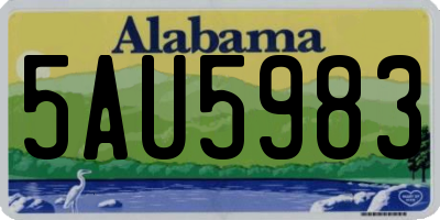 AL license plate 5AU5983