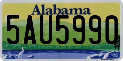 AL license plate 5AU5990
