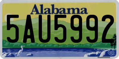 AL license plate 5AU5992