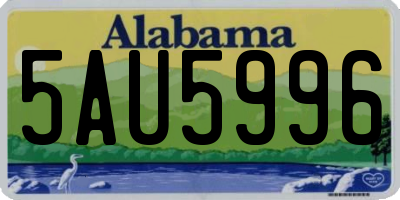 AL license plate 5AU5996