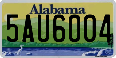AL license plate 5AU6004