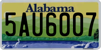 AL license plate 5AU6007