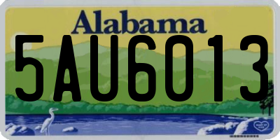 AL license plate 5AU6013