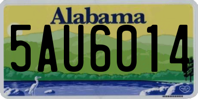 AL license plate 5AU6014