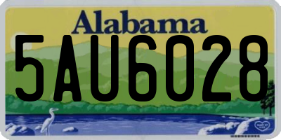 AL license plate 5AU6028