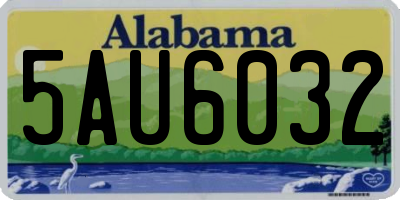 AL license plate 5AU6032