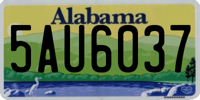 AL license plate 5AU6037