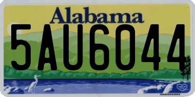 AL license plate 5AU6044