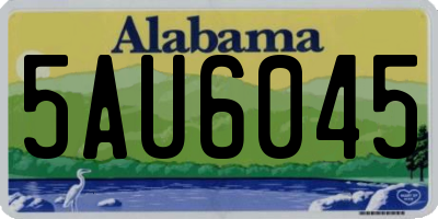 AL license plate 5AU6045