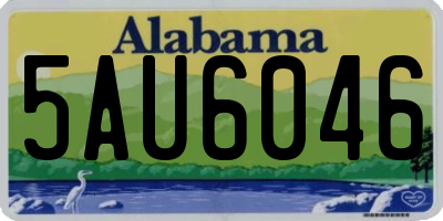 AL license plate 5AU6046