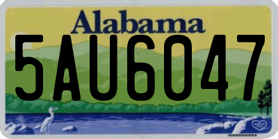AL license plate 5AU6047