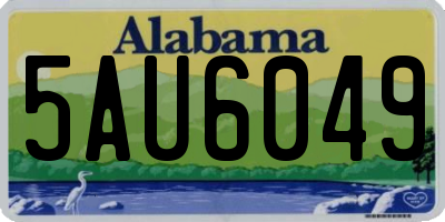 AL license plate 5AU6049