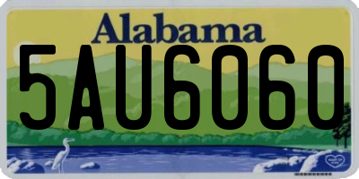 AL license plate 5AU6060