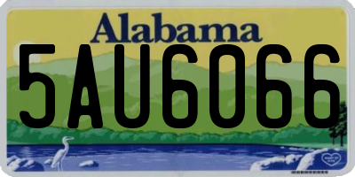 AL license plate 5AU6066