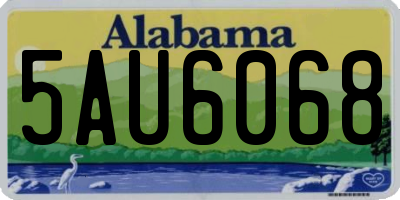 AL license plate 5AU6068