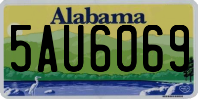 AL license plate 5AU6069