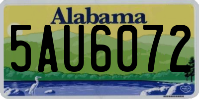 AL license plate 5AU6072