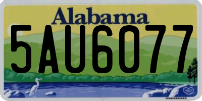 AL license plate 5AU6077